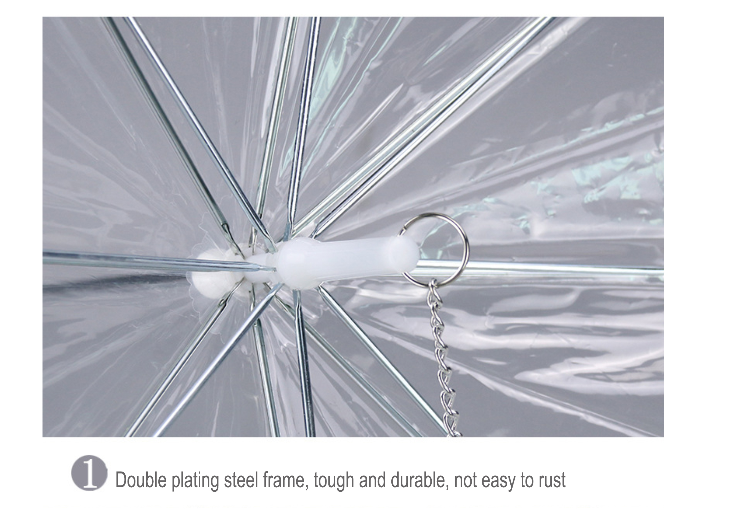 New Foldable Waterproof White transparent Pet Plastic Umbrella For Dog High Quality Outdoor Pet Umbrella