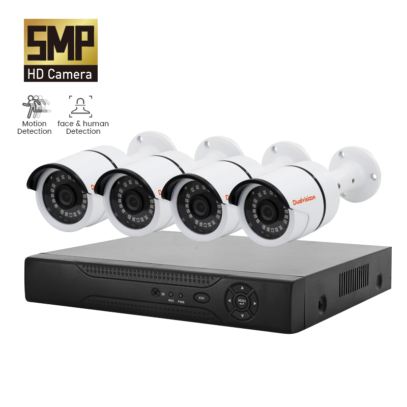 Наружная система видеонаблюдения hd, 4, 8 каналов, dvr, умная p2p цилиндрическая dvr-камера, набор 4-канальных 8ch ahd CCTV dvr kit