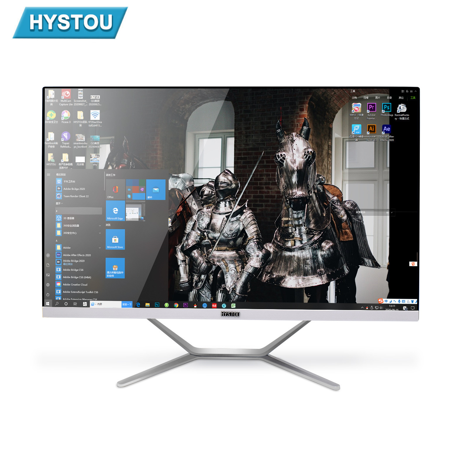 Hystou All In One Pc 23.8 Inch I7 Wholesales 4K Aio Computer Desktop Computers Core I7 1Tb 21.5