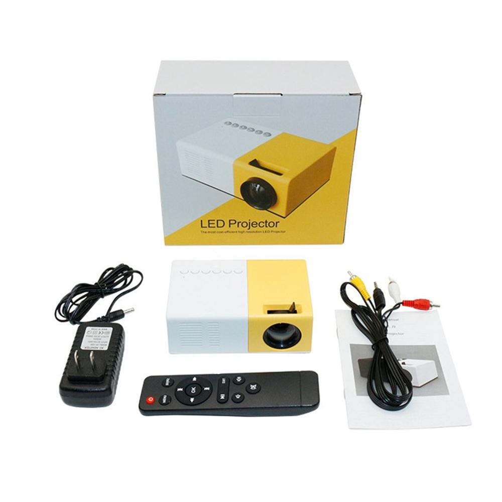 Светодиодный мини-проектор YG300 Pro, 480x272 пикселей, поддержка 1080P, HDMI, USB, аудио, портативный домашний медиаплеер