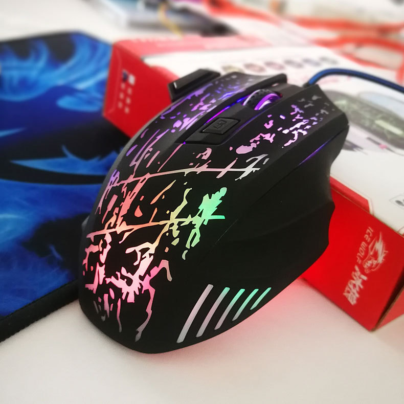 2021 Hot Sale Coloful Led Backlight Wired 6d Optical Computer Gaming Mouse For Professional Gamers