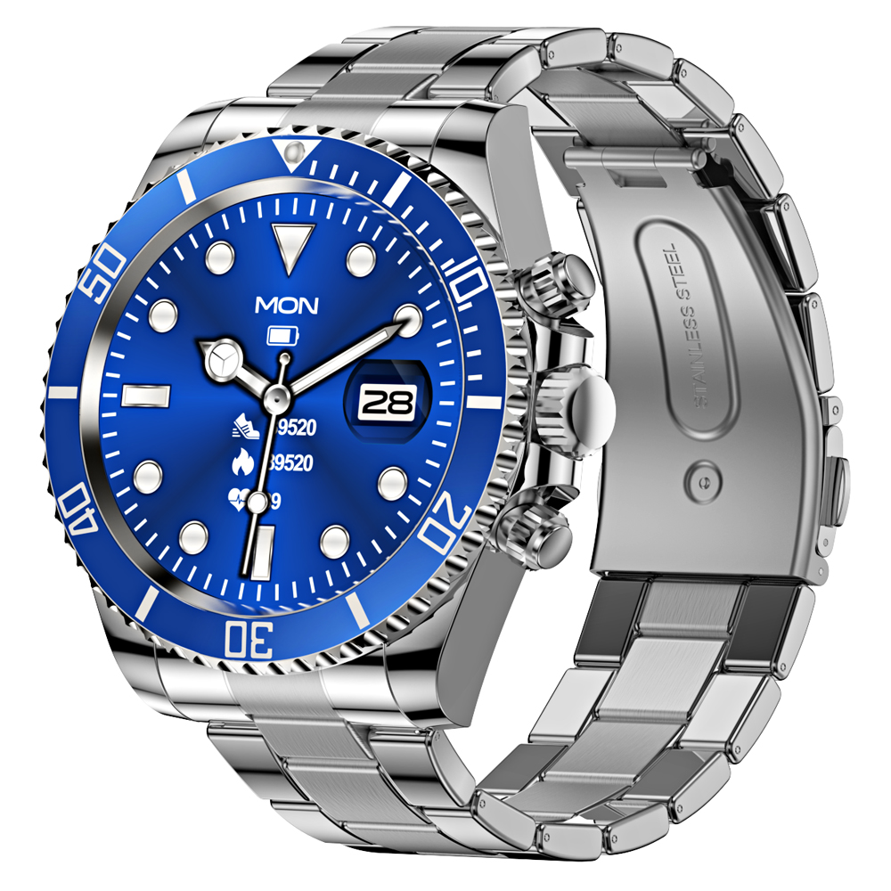 CRRJU stainless Steel Men smartwatch IP68 Waterproof Sport Fitness Watch Man smart bracelet