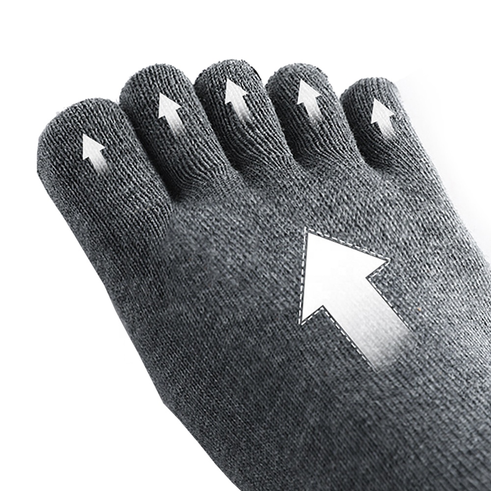SANSHOU Fashion summer breathable sport cotton Sweat-Absorbent five finger ankle athletic Womens toe socks