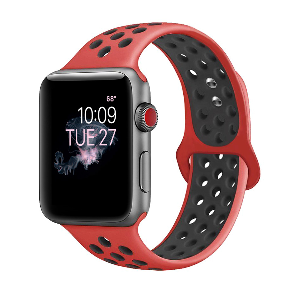 Двухцветный ремешок для часов Apple watch 5/4/3/2/1, 42/38/40/44 мм