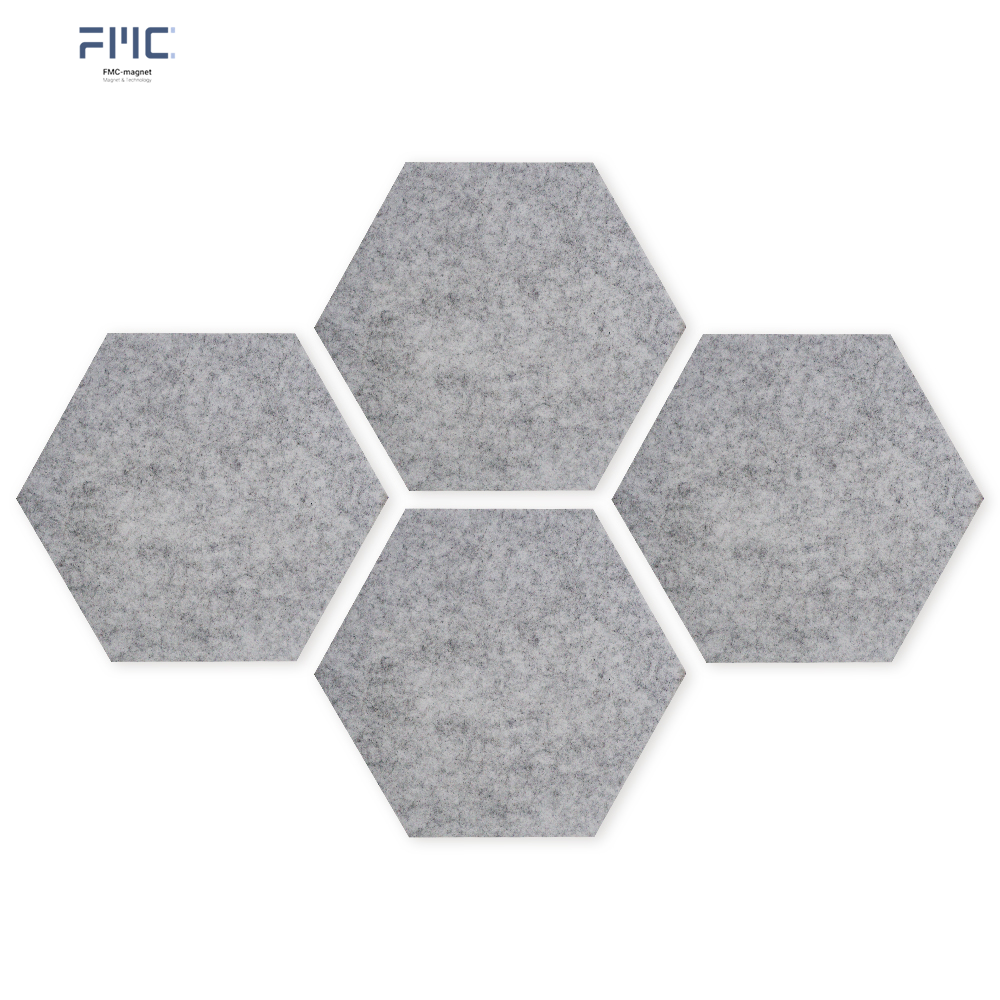 Thick  Memo Pin Notice Boards With Pins For Pictures Felt Board  Magnetic Hexagon Felt Bulletin Board