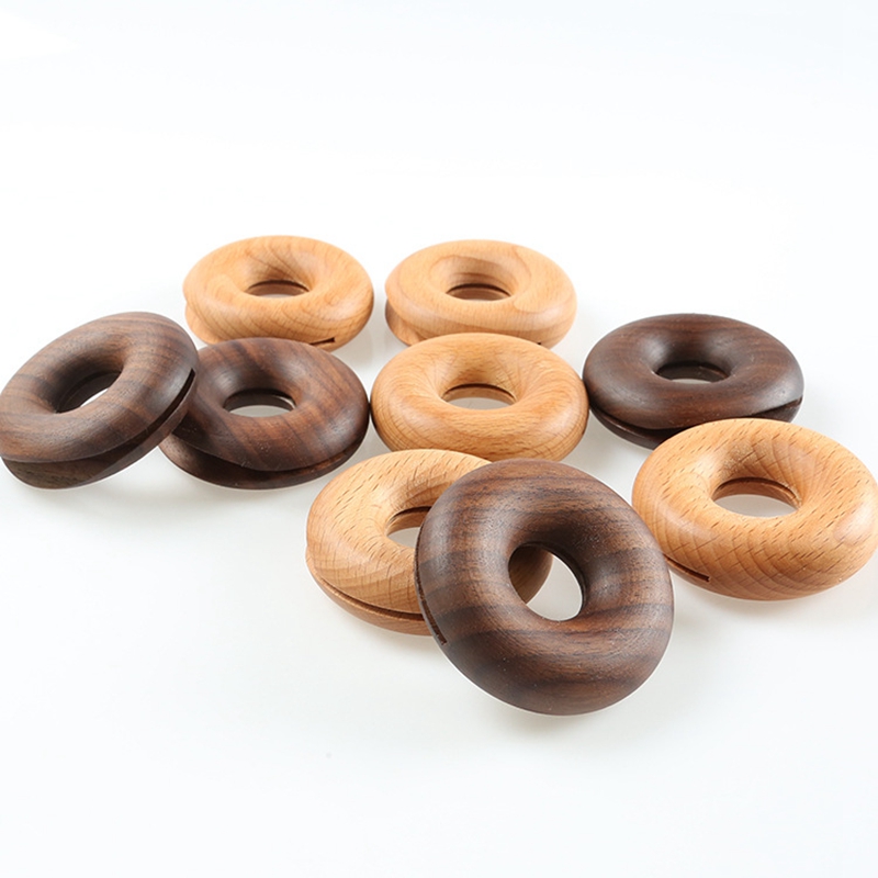 Creative Wooden Sealing Doughnut Shape Clip Bag Sealer Snacks Food Fresh Storage Clamp Clips Kitchen Plastic Organizer Tools