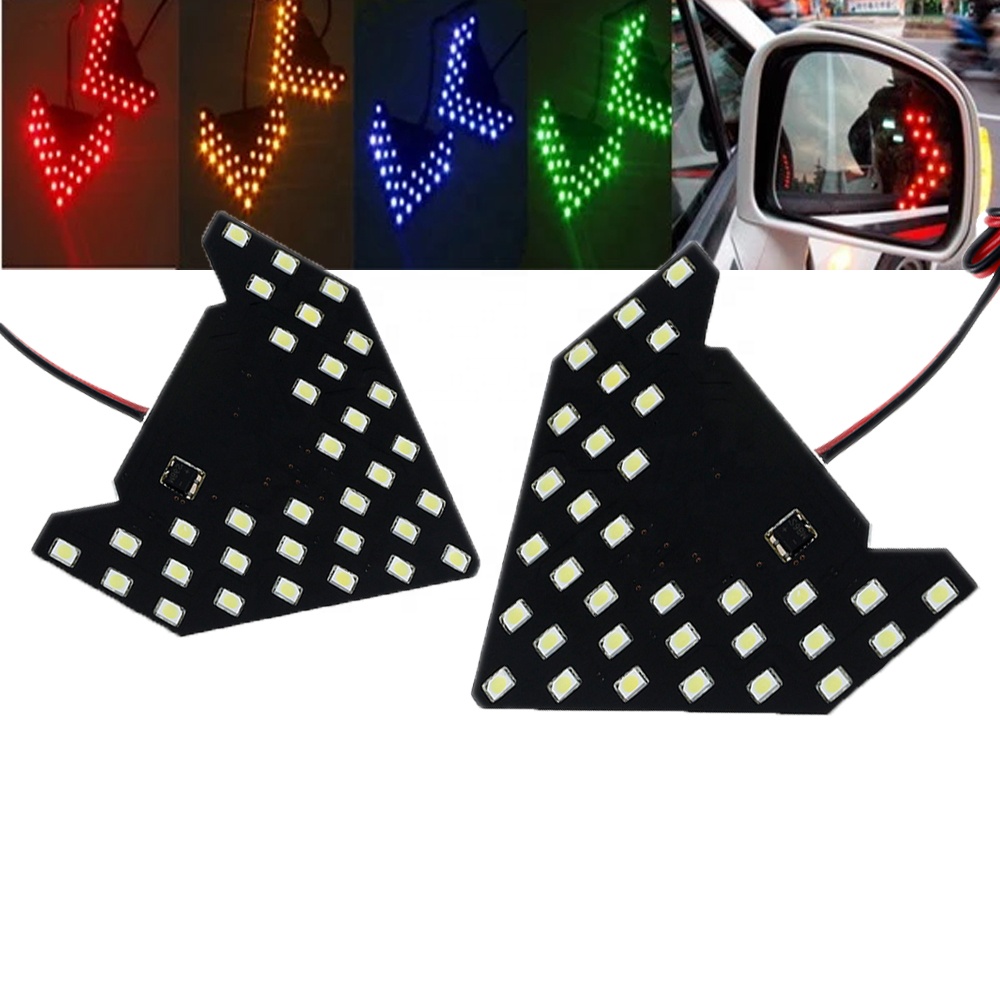 Динамических последовательного 3-ступенчатое вспышкой 33 SMD 12V светодиодные панели со стрелкой для автомобиля зеркало заднего вида Индикатор сигнала поворота