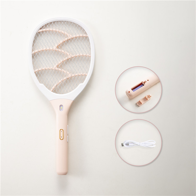 Factory direct sell lithium battery mosquito bat rechargeable electric mosquito racket fly swatter mosquito swatters for home