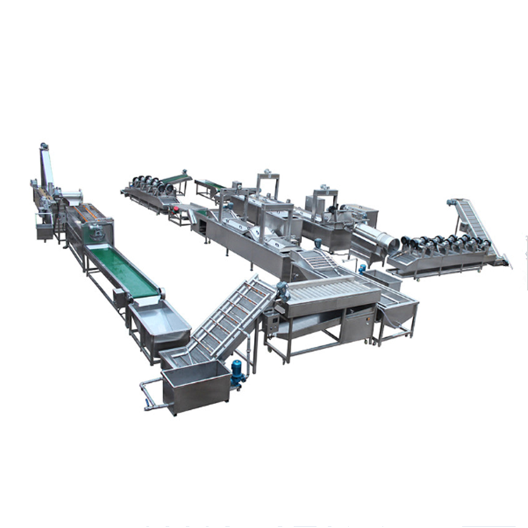 Industrial plant automatic potato chips making machine