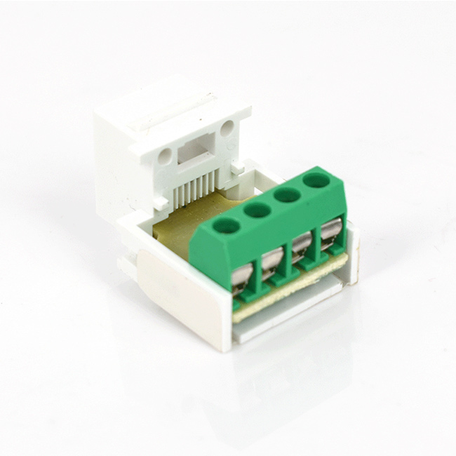 RJ11 telephone module keystone jack Cat3 voice module Screw Type Gold plated 4-core class III Information phone module