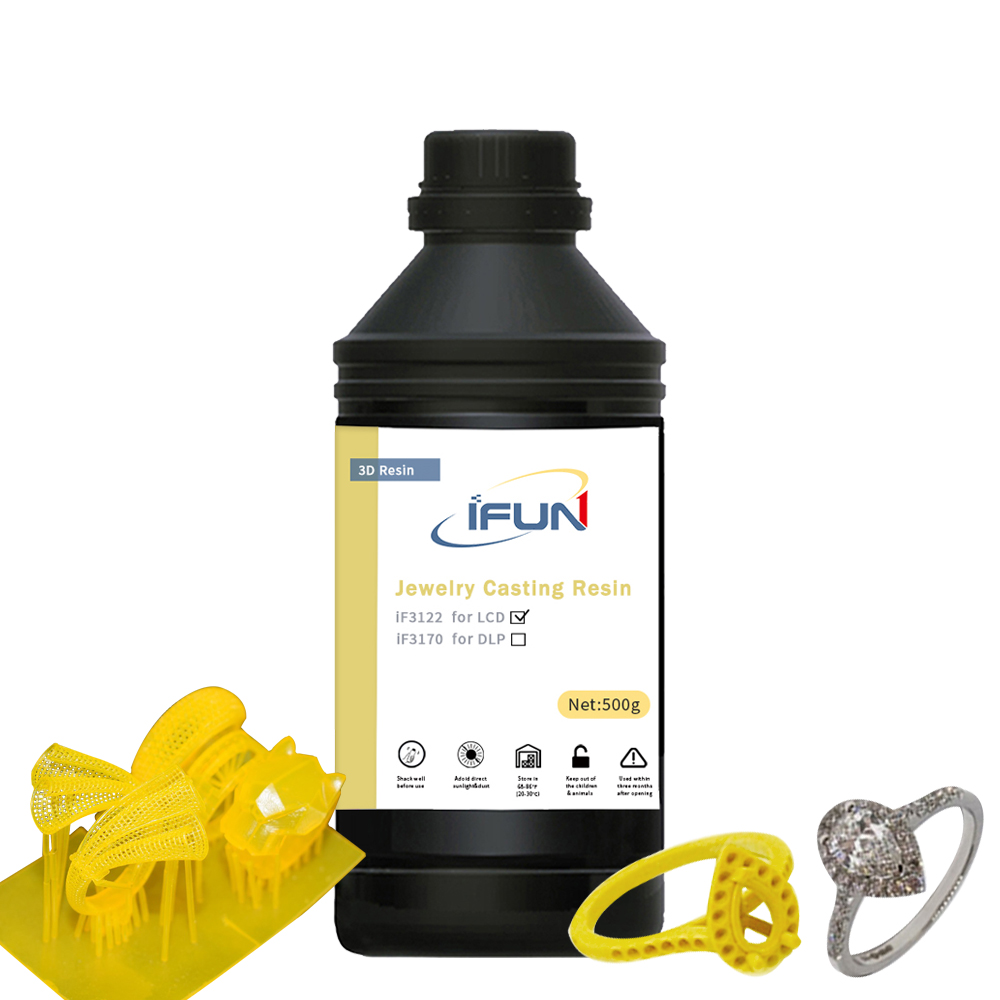 Ifun ювелирное литье смолы для ЖК-Принтера УФ-отверждения смолы 405nm светочувствительный жидкий желтый цвет