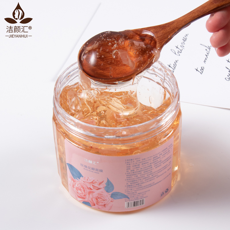 Оптом натурального moisturizning спальный Роза лепесток желе маска для лица крем по уходу за кожей oem приватный лэйбл