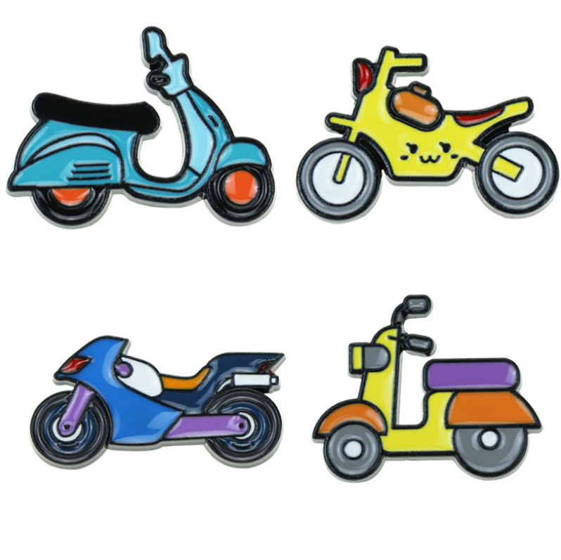 metal sports car bike bicycle motor race shape enamel lapel pin badge, Cyclists Biking Jewelry emblem accessories