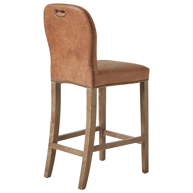New Arrival Upholstered Height Bar Stool Vintage Wood Bar Stool with Footrest