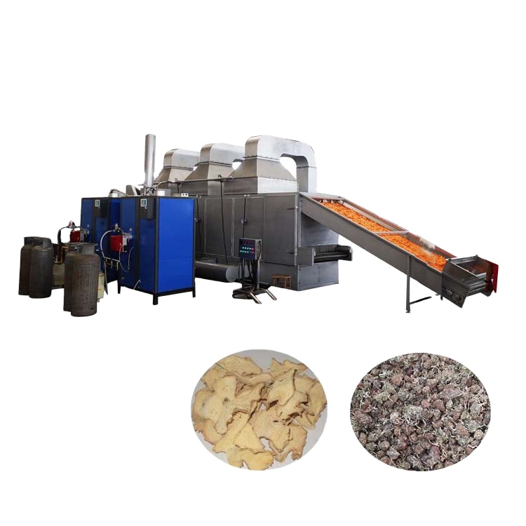 Automatic hemp dryer/continue hemp flower mesh belt dryer machine