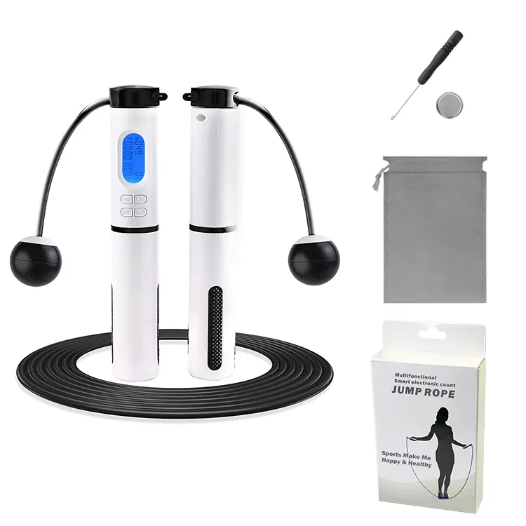 New Type High Quality Logo Custom Electronic Smart Digital Count Cordless Jump Skipping Rope