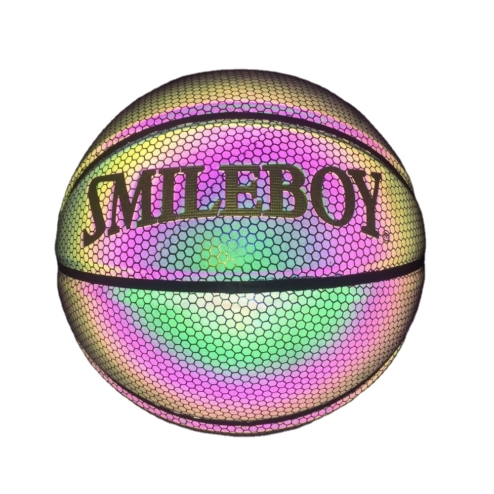 Бренд Smileboy, модный топ, светится в темноте, Рекламные мячи, индивидуальный Размер 7, сдутый баскетбольный мяч