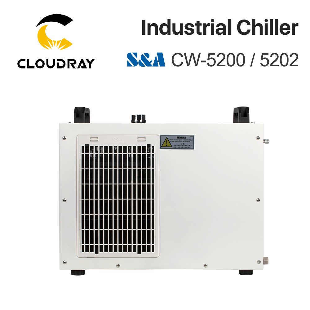 Cloudray промышленный охладитель воды низкая цена S & A CW5200 для CO2 лазерной резки гравировальный станок