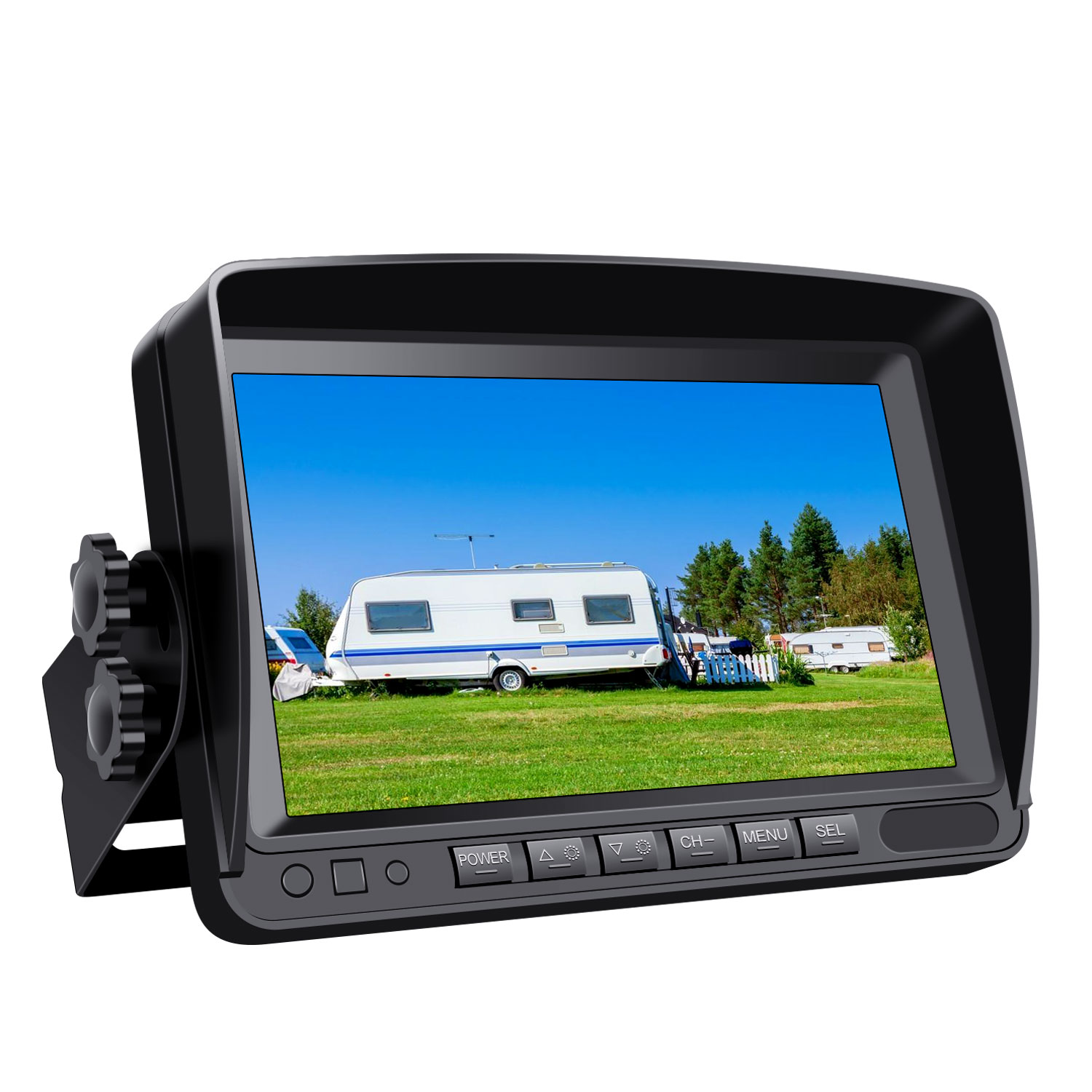 7-дюймовый ЖК-дисплей AHD 1080P, автомобильный монитор на зеркало заднего вида, Раздельный экран, видеозапись на 1 канал/2 канала/4 канала для камеры заднего вида, автомобильный монитор 7 дюймов
