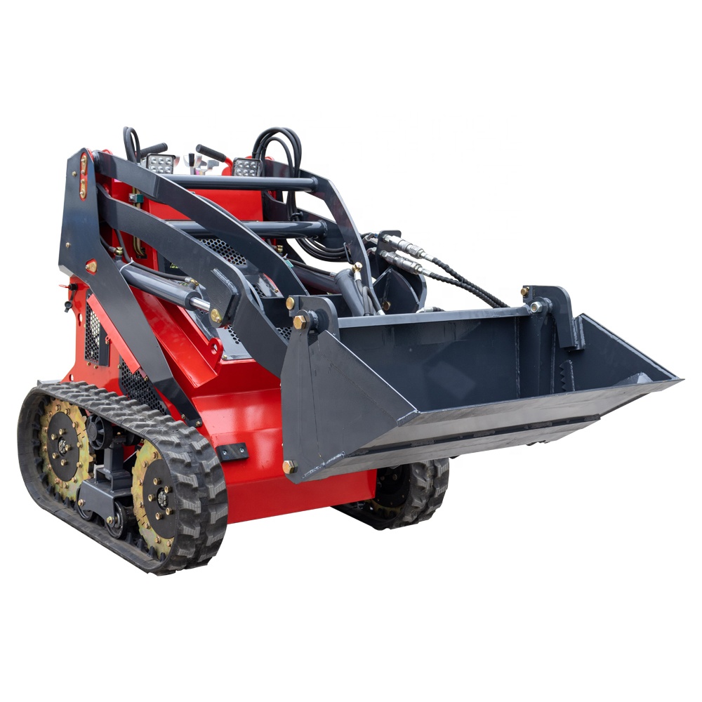 Front Wheel Loader с EPA Engine, Mini Skid Steer, Rubber Track