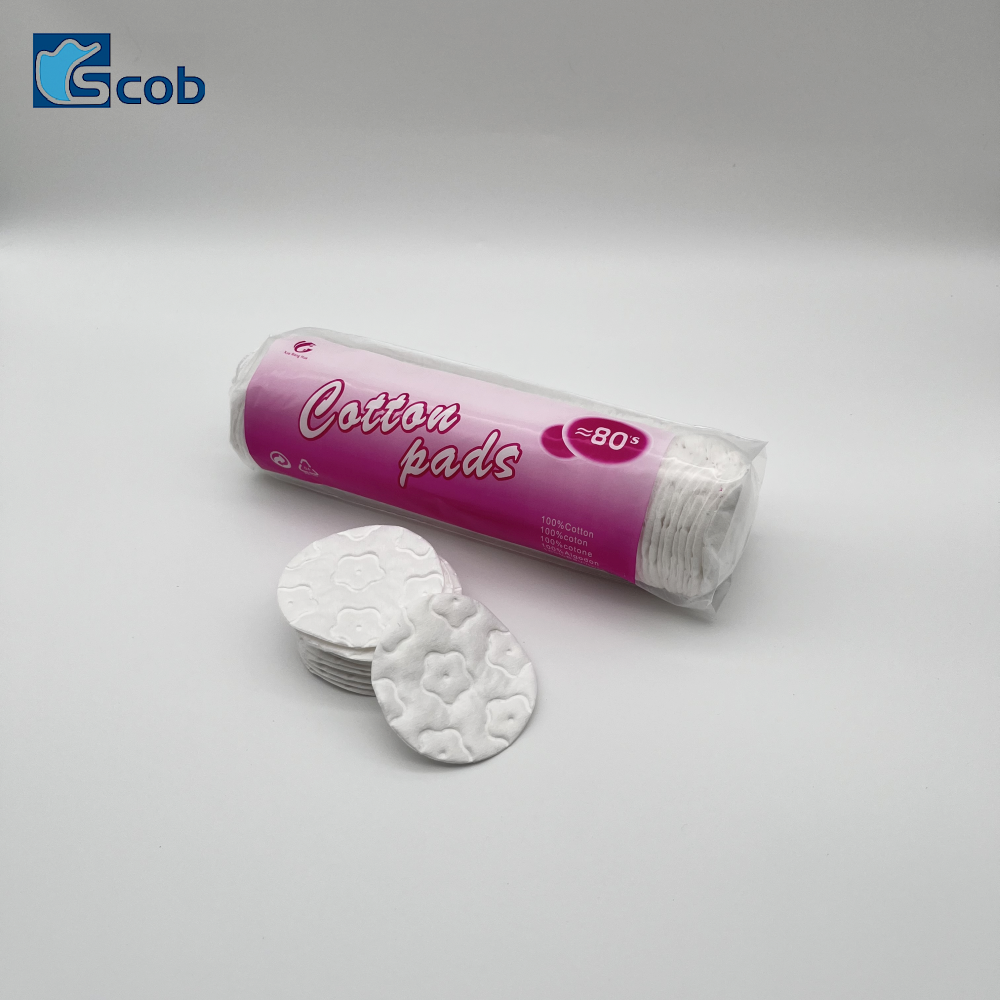 Private Label Pads Cotton Rounds Disposable Extra-softness Biodegradable Cosmetic Cotton Pads for Makeup Remover