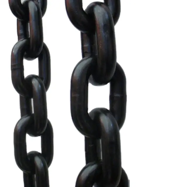 Blacken Finishing Grade 30 70 80 Lifting Chain 8mm  10mm 14mm Blacken Alloy Steel Long Link Marine Chain