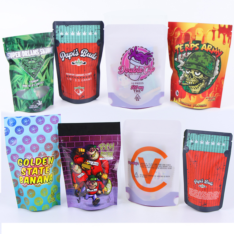 Food Grade Packaging Bag Round Bottom CR Zipper Ziplock Pouch Aluminium foil Stand up Pouch