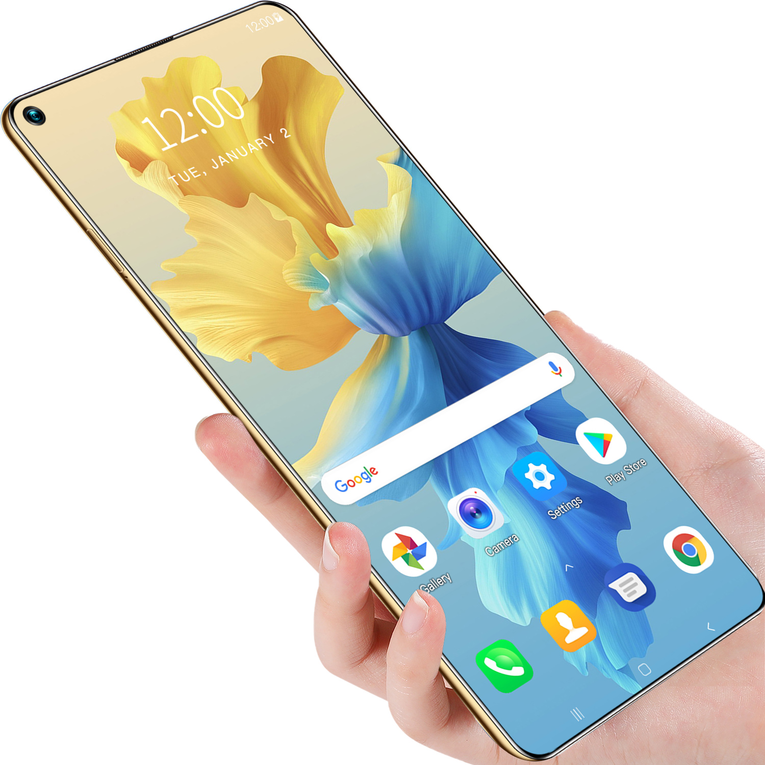 Реальная 4g + 64g большая память двойная камера распознавание лица разблокировка отпечатков пальцев двойная карта двойной режим ожидания Android смартфон