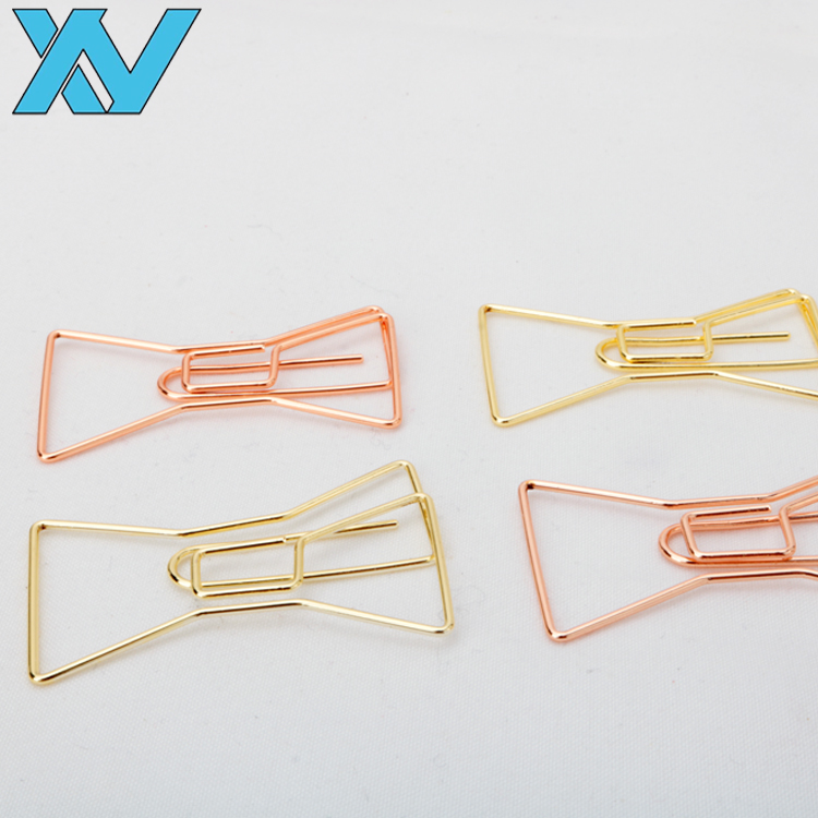 bow design shaped paper clip with rose gold crown diamond hanger envelope cross star camera triangle heart drop round ring