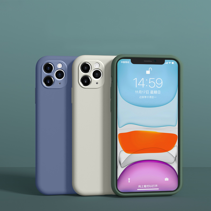 Чехол из жидкого силикона для iphone 12, Оригинальный чехол с логотипом, мягкий чехол с полным покрытием, противоударный чехол для iphone 11 xr xs 7 8 9 10, чехол для телефона