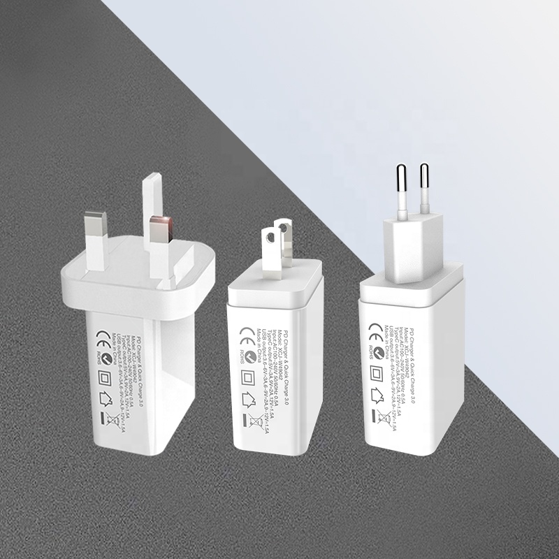 ЕС США plug 18 Вт быстрое зарядное устройство pd тип-c usb зарядное устройство