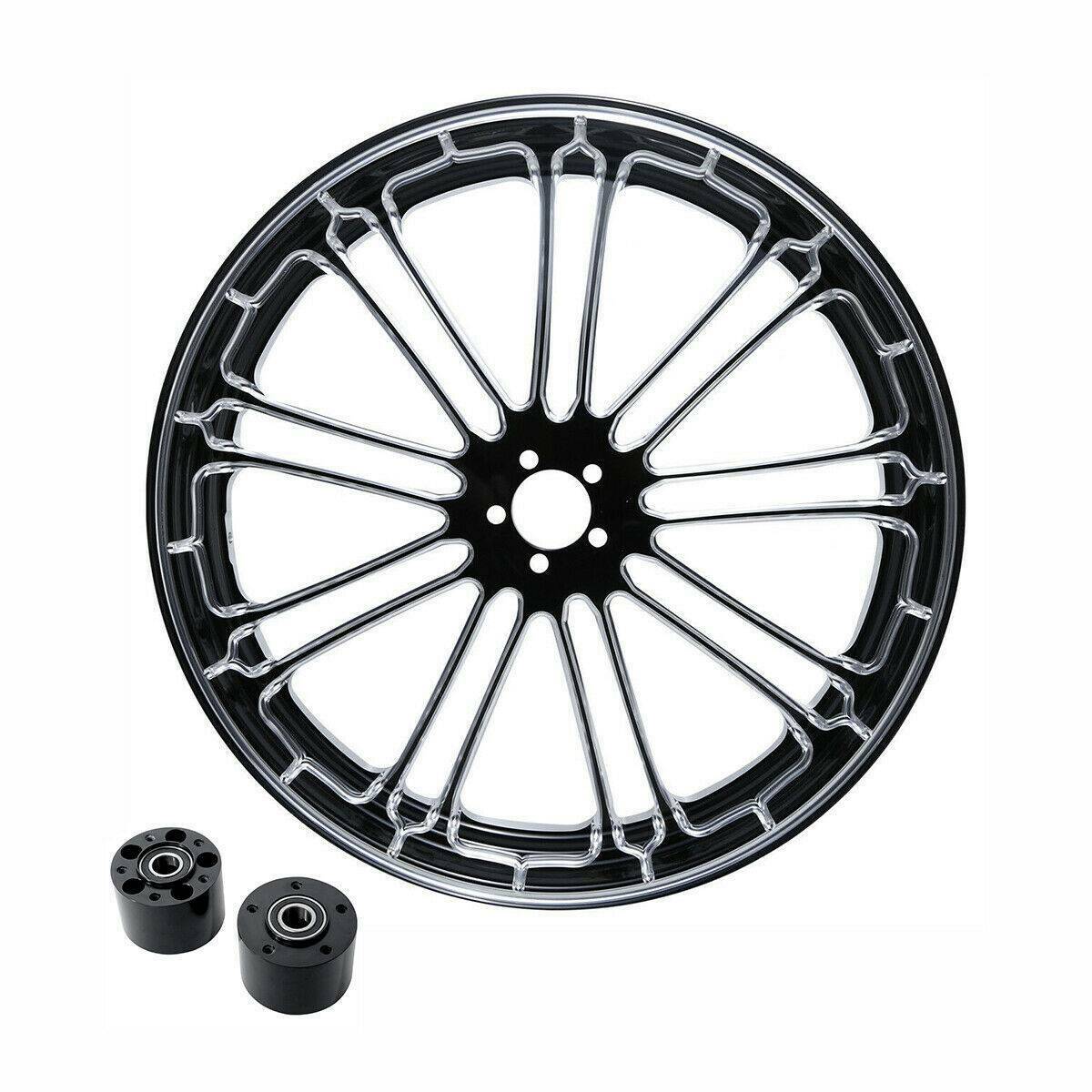 Racepro Motorcycle 18/21/23/26/30" Front Wheel Rim Dual Disc Wheel Hub For Touring Road King Road Glide Electra Glide 2008-2021