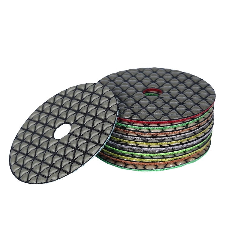 Terrazzo Granite Quartz Triangle Dry Diamond Polishing Pad Set