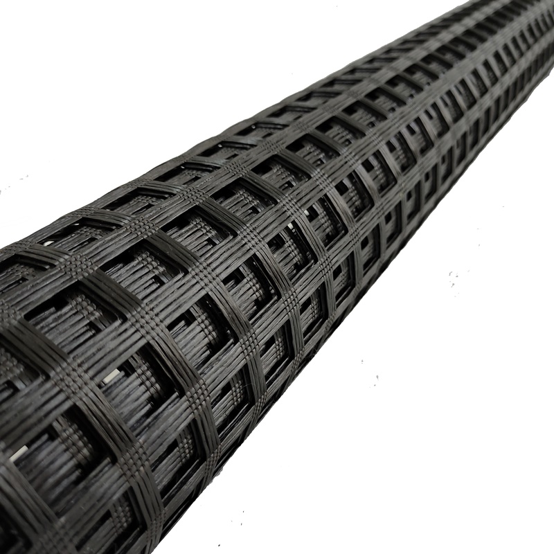 100kn fiberglass geogrid mesh factory price