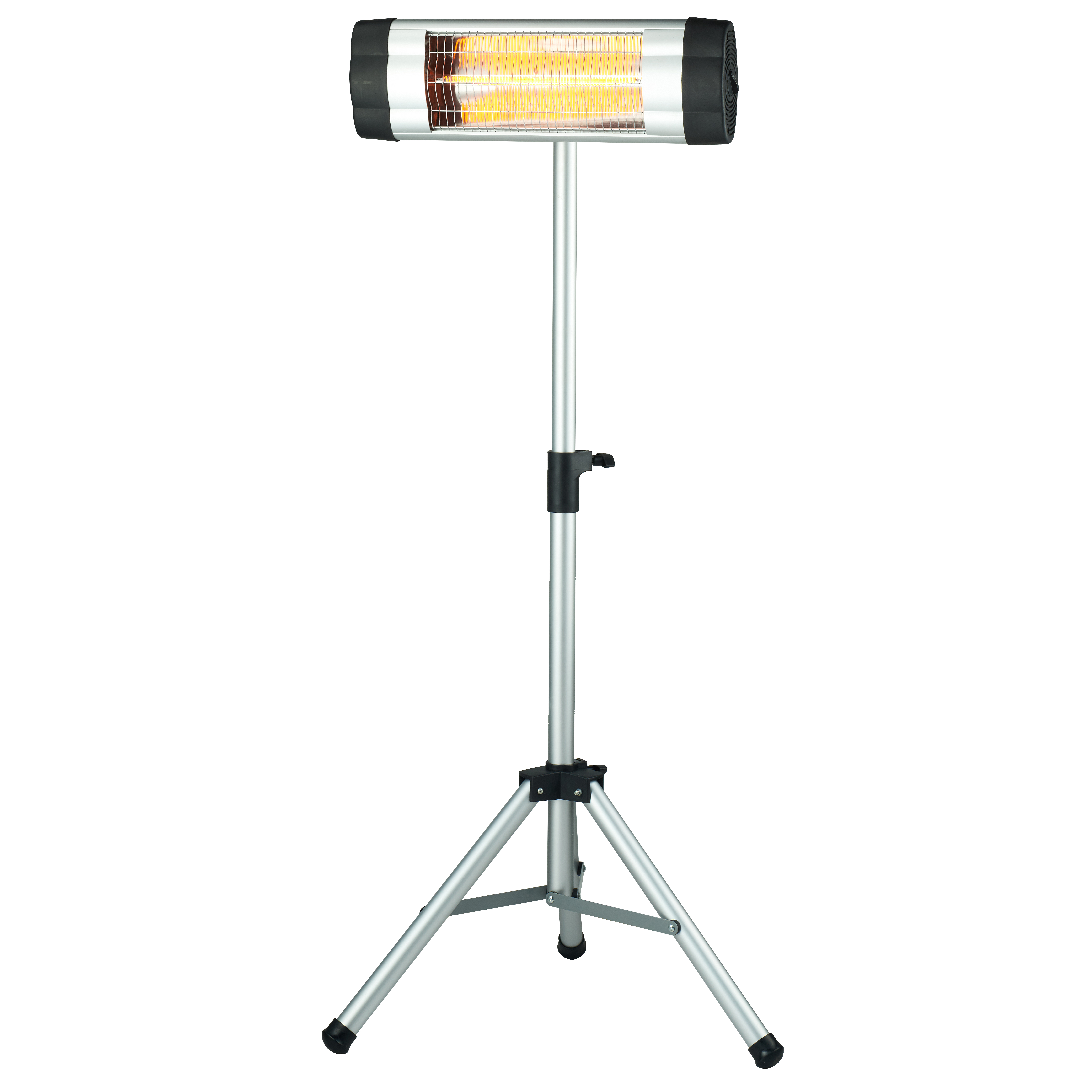 Factory triangle stand electric quartz glass tube patio heater for outdoor