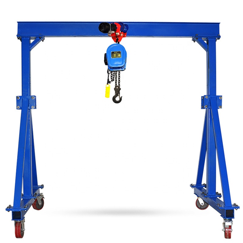 5 tonne electric portable mini gantry crane for construction building mini manual /electric hoist gantry crane China supplier