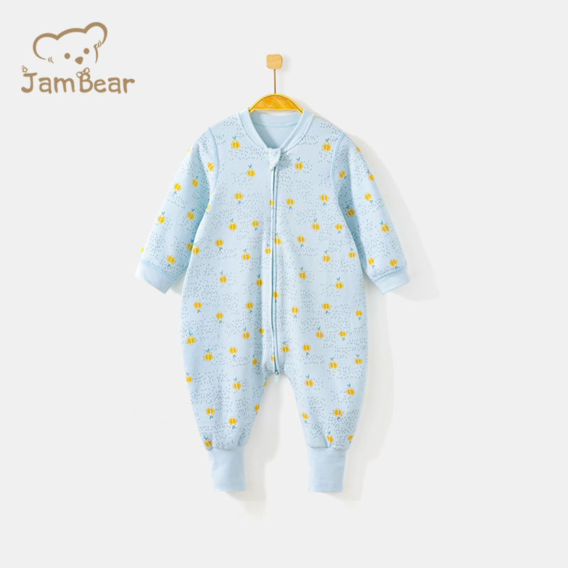 Детский боди JamBear из органического хлопка; Одежда на молнии для новорожденных; Одежда для малышей; Размеры 3M 6M 9M