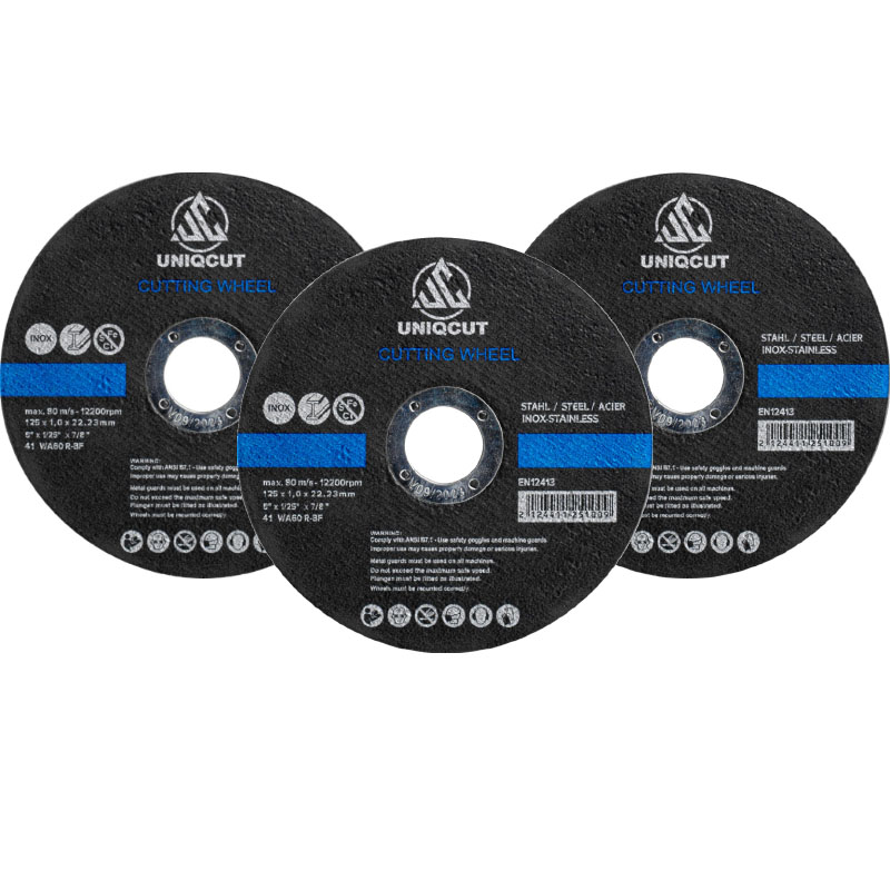 5 Inch 125x1.0x22.23mm Super Thin Cut-Off Disk with MPA/EN 12413