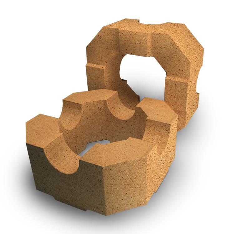 Masonry arched clay refractory bricks for blast furnace