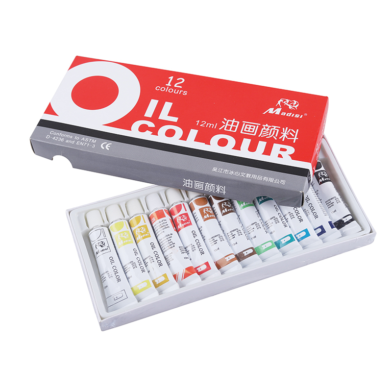 Non toxic 12/24 color Oil 12 ml Acrylic Paint Set