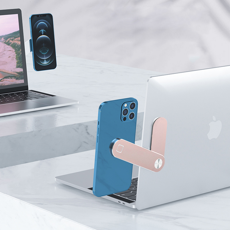 Foldable Portable Cellphone Stand for iPhone, PC Desktop Aluminum Pocket Size Adjustable Phone Holder