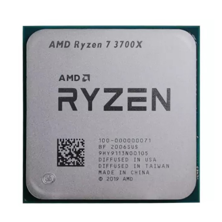 AMD 7 3700X 100-000000071 8 Core Desktop 3700X R7 3700X 3.6 GHz 7NM L3=32M 100-000000071 Eight-Core Sinteen-Thread CPU Processor