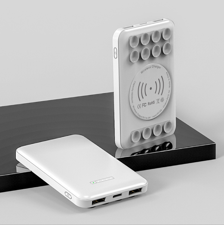 Присоска Беспроводное зарядное устройство 5000mah power bank