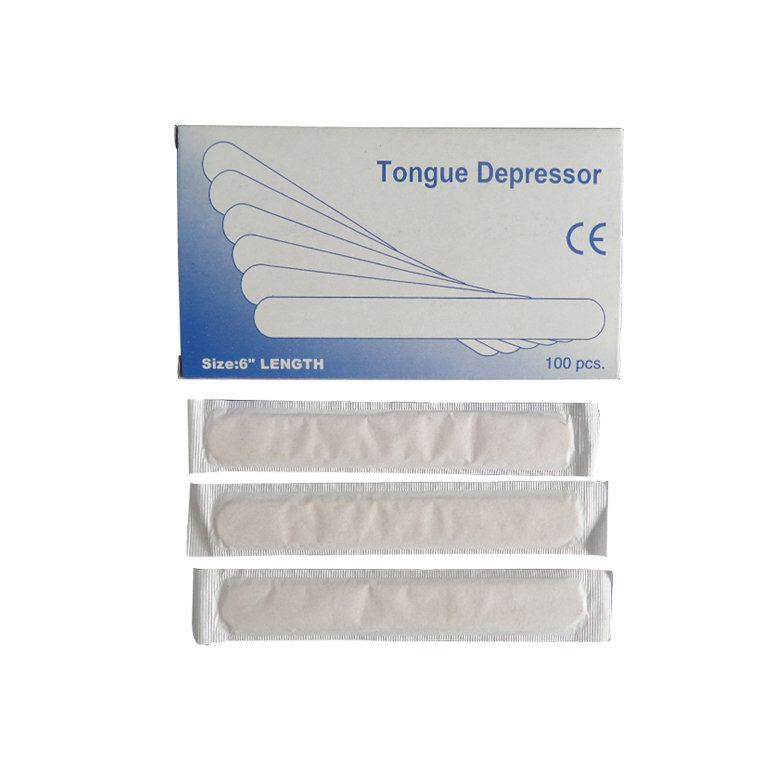 High quality product birch sterile wooden tongue depressor for hospital