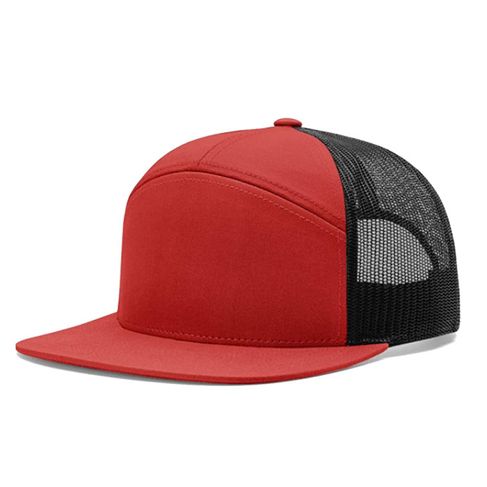 Оптовая продажа 7 панель Snapback Арка плоская шляпа для стрельбы сетка бейсболка