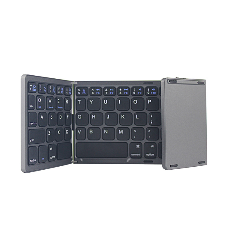 New Stylish Rechargeable Wireless Folding Keyboard Portable Mini Foldable Wireless Keyboard for IPad