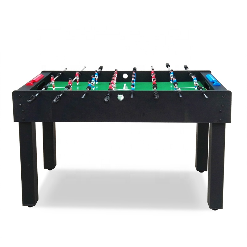 Горячая Распродажа 4ft черный foosball стол дешевый закрытый детский игровой футбол игра футбольный стол