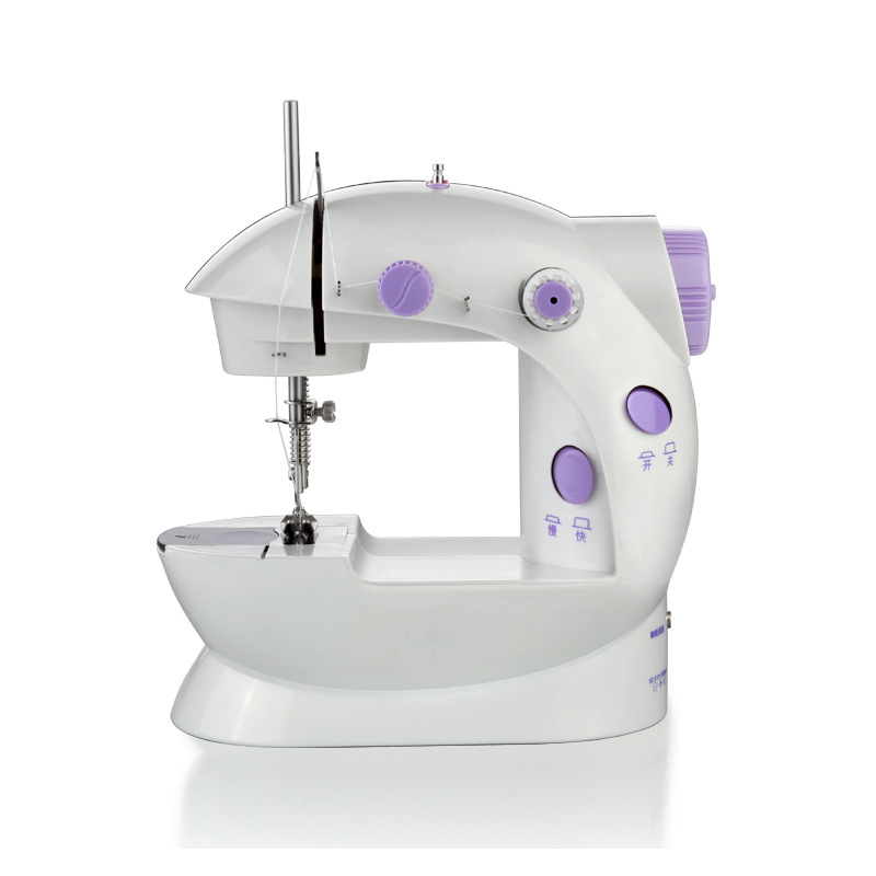 202 household mini sewing machine small semi-automatic eating thick micro desktop electric sewing machine