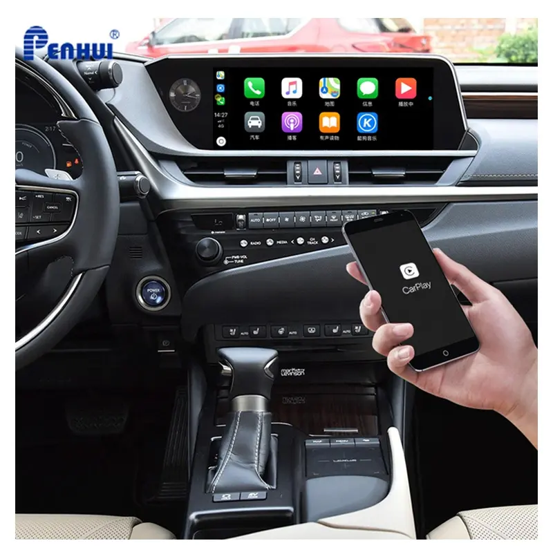 Автомобильный DVD-проигрыватель на Android для Lexus ES(2018-2020), автомобильное радио, мультимедийный видеоплеер, навигатор GPS, Android 10,0, двойной разъем, 5,1, музыкальная стереосистема