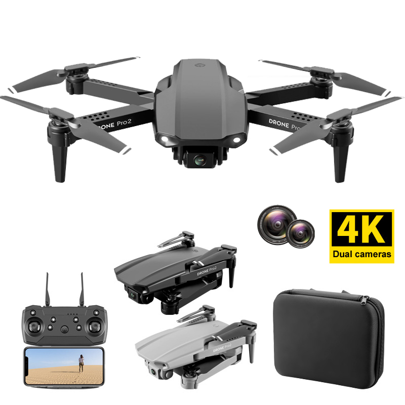 Mini Foldable E99PRO2 RC Drone 4K Dual Camera Long-Time-Fly WIFI FPV E99P RO2 Helicopter Quadcopter Drone
